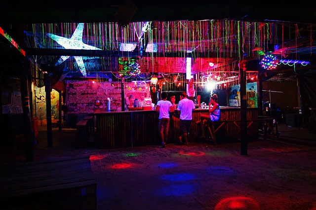 Osvětlený bar